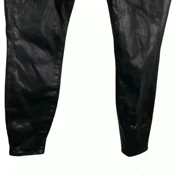 GOOD AMERICAN Good Legs Coated black skinny jean Size 10/30 - Picture 3 of 9